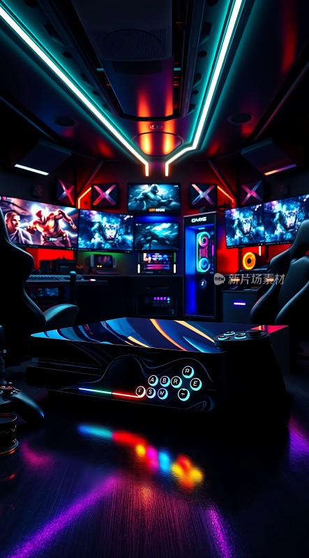 未来科技感游戏室多屏互动沉浸式体验