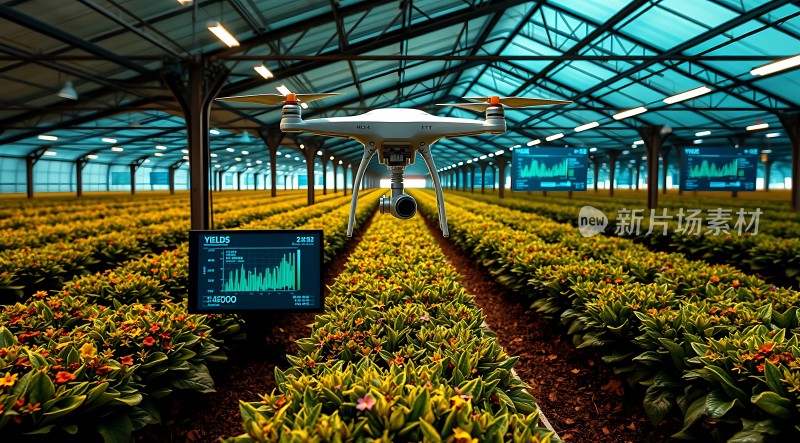 智能农业无人机监测作物生长状况