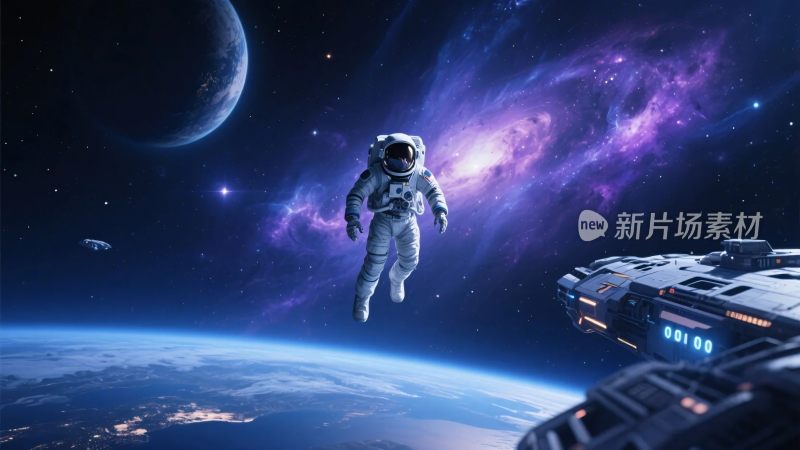 太空宇航员科幻场景