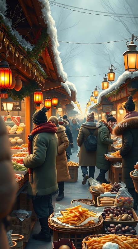 冬日集市暖意融融