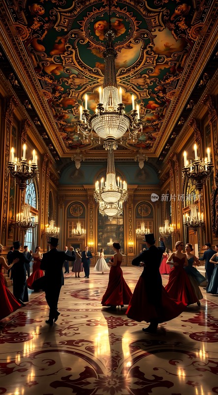 华丽舞厅里的优雅华尔兹