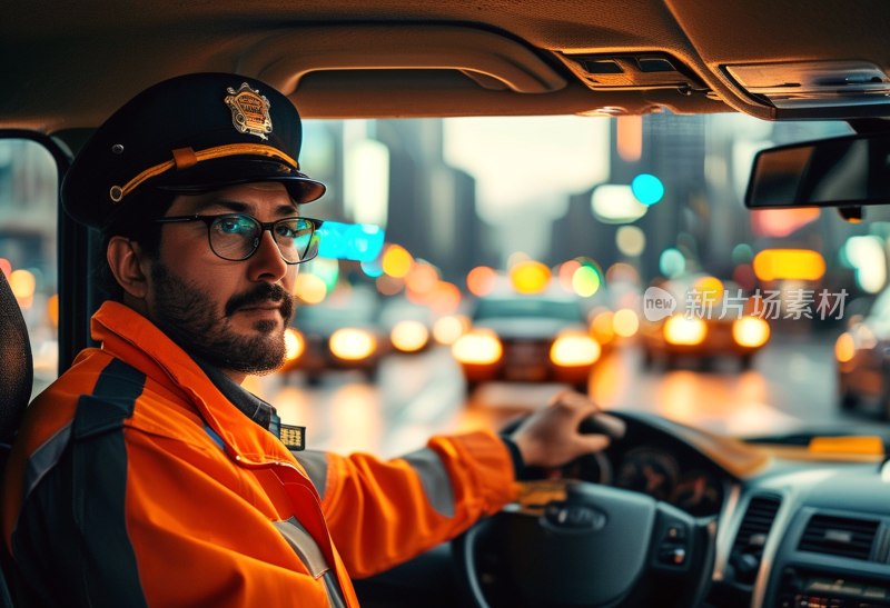 假日司机专注驾驶