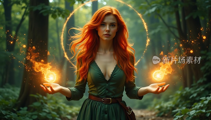 森林中的魔法少女