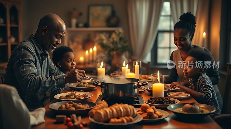 温馨家庭晚餐时刻