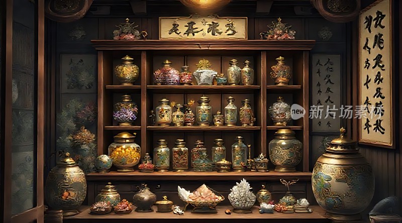 古董瓷器展示柜