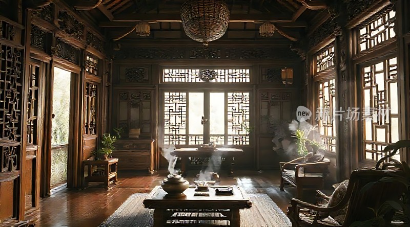 古风茶室雅致静好