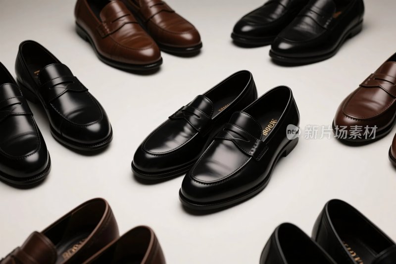 皮鞋陈列展示图