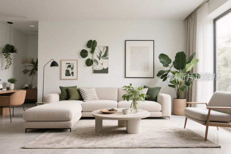 现代简约客厅布置