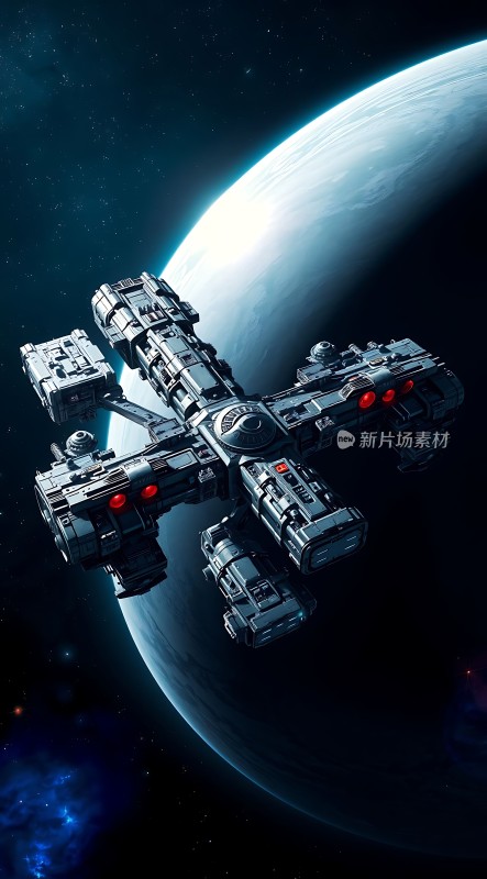 星际飞船环绕星球飞行