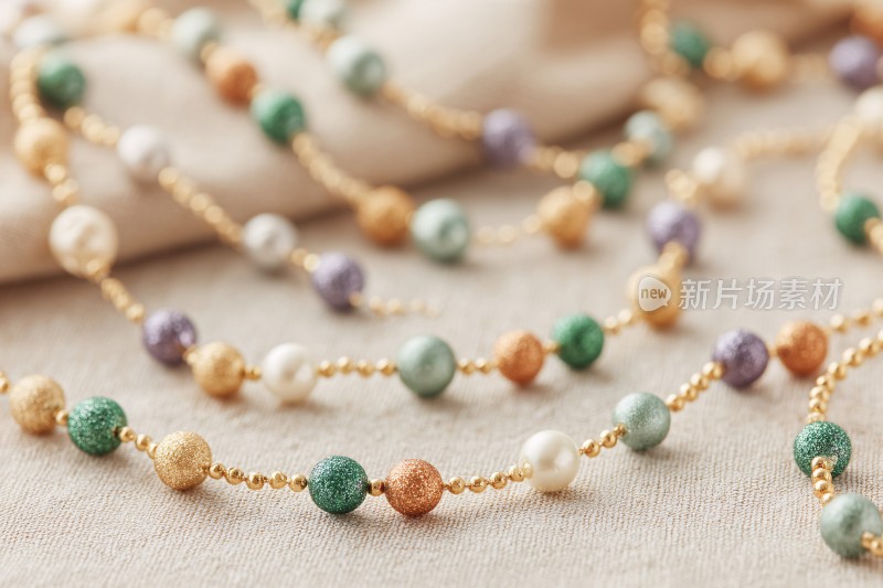 多彩珠串首饰精美画面