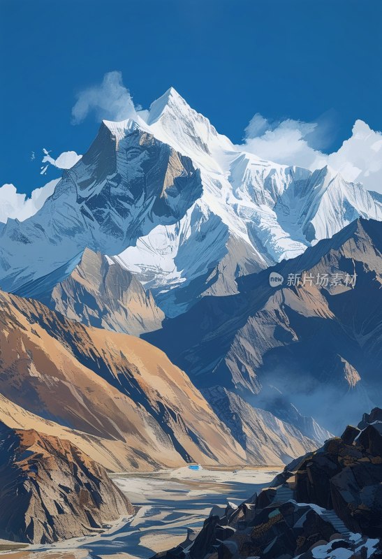 珠峰大本营美景