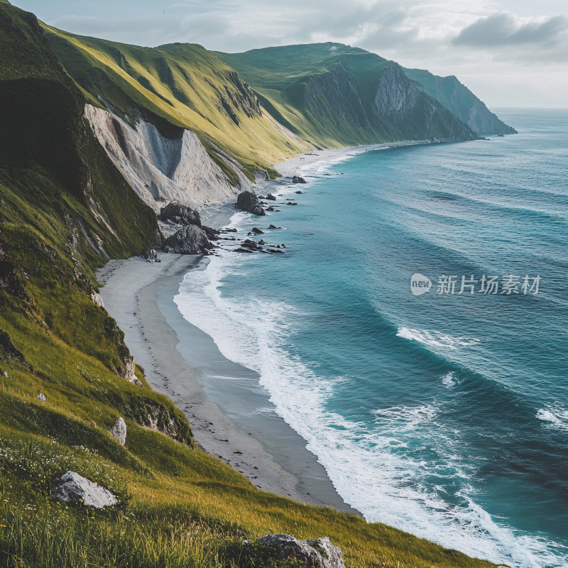 海洋山坡风景