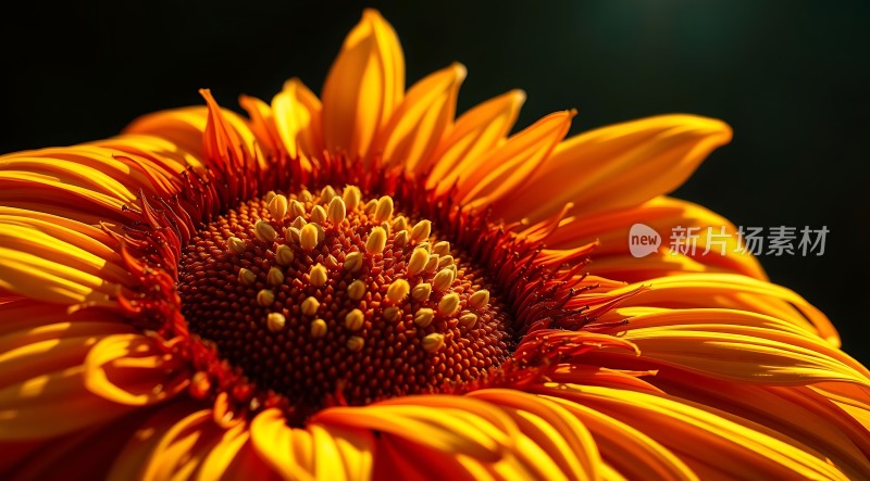 阳光下的绚丽向日葵