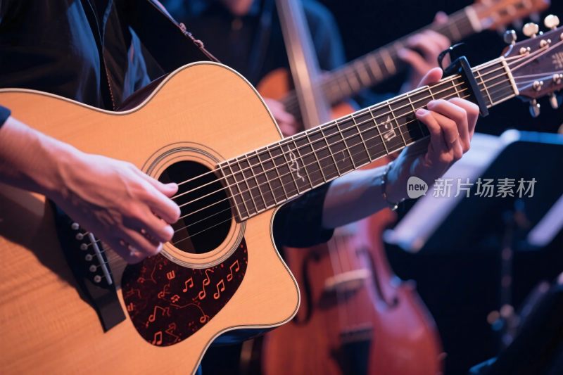 吉他演奏音乐画面