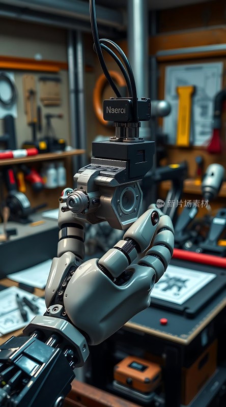 机械臂与精密仪器结合的艺术创作