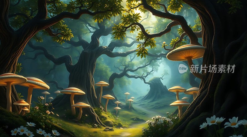 神秘森林秘境探险