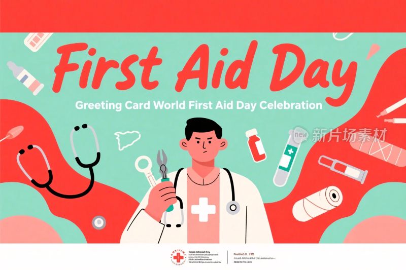 急救日宣传插画