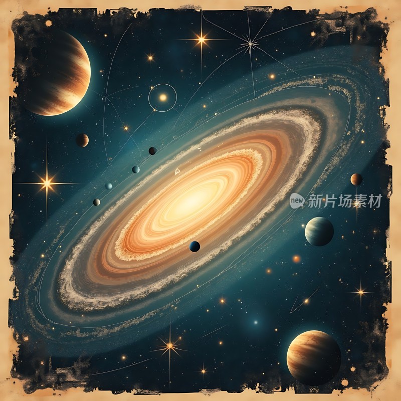 星河浩瀚行星环舞