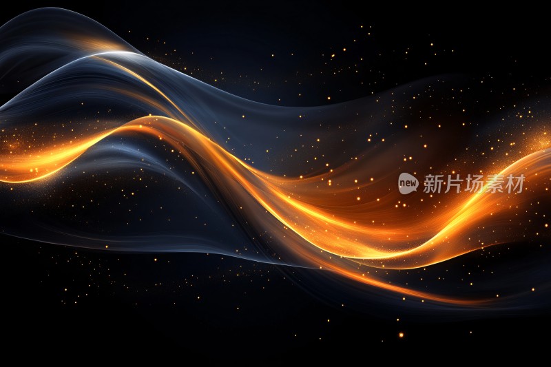 炫彩流动光线背景图