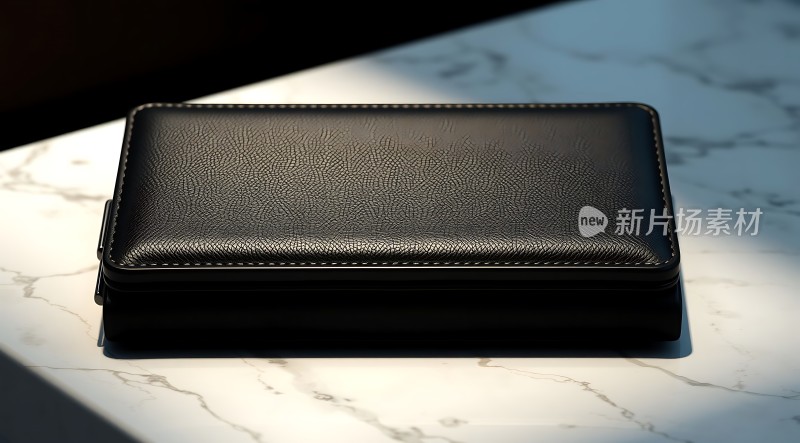 黑色皮质钱包简约大气质感十足