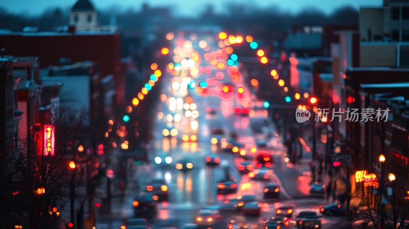 雨后街景美丽街景