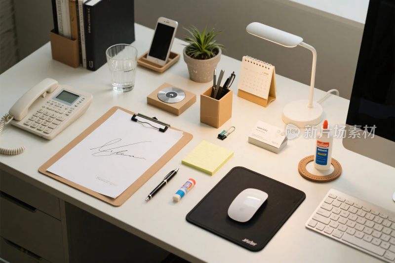 整洁办公桌面布置