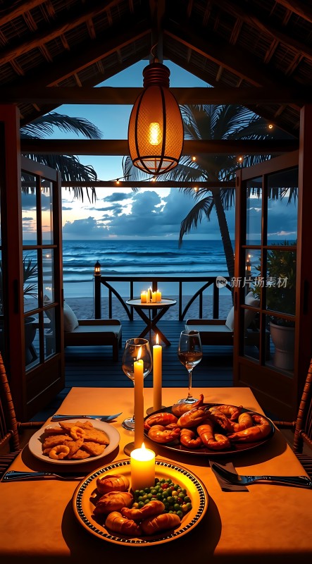 海景烛光晚餐