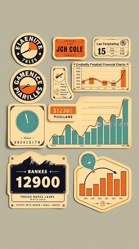 复古风格信息图表设计