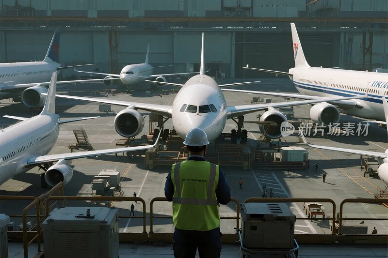 机场停机坪场景