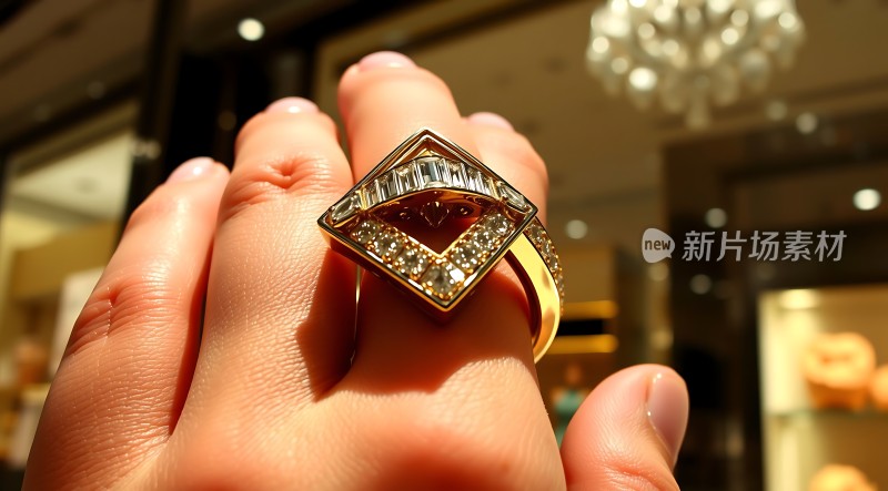 璀璨钻戒闪耀指间