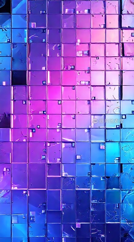 紫蓝渐变玻璃马赛克