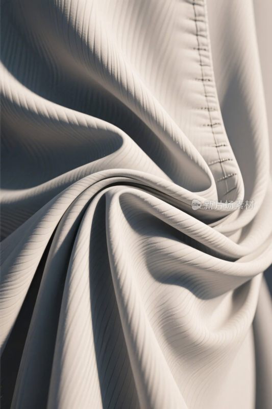 布料褶皱特写图