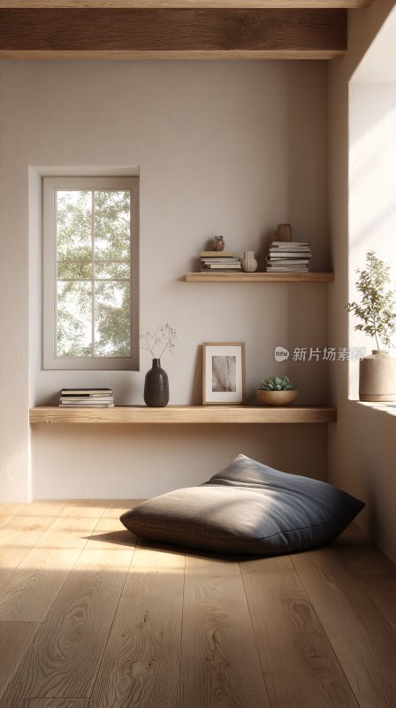 温馨简约风室内角落场景