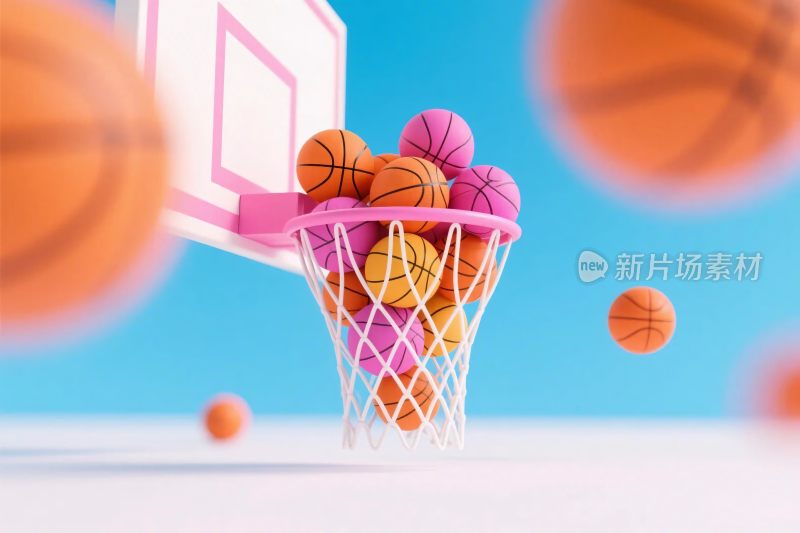 篮球创意插画