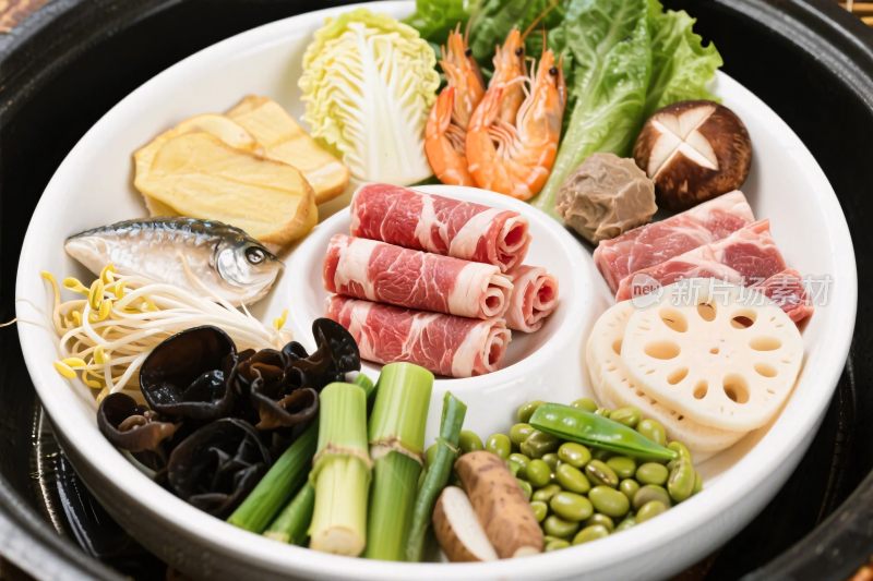 美食食材组合展示