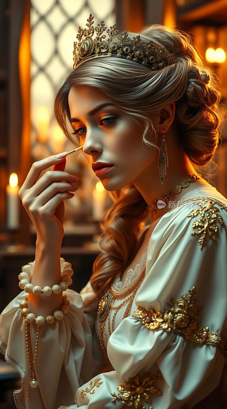 金色皇冠下的优雅公主