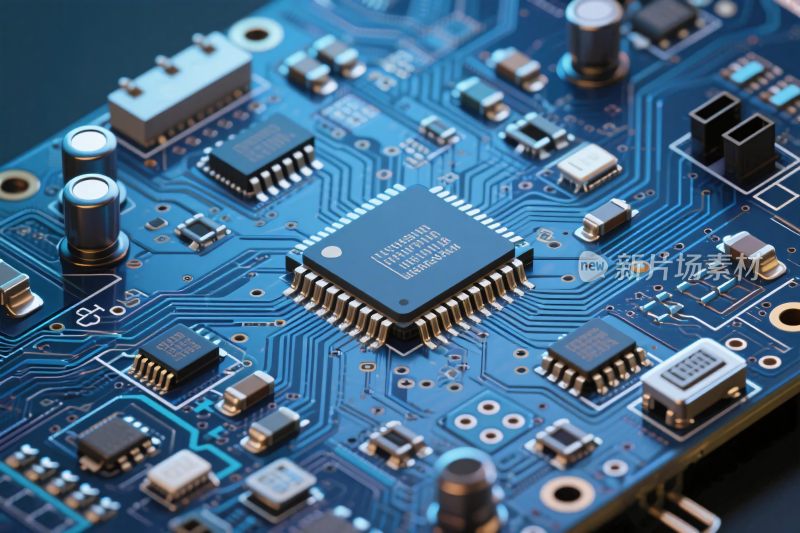 电子电路板特写