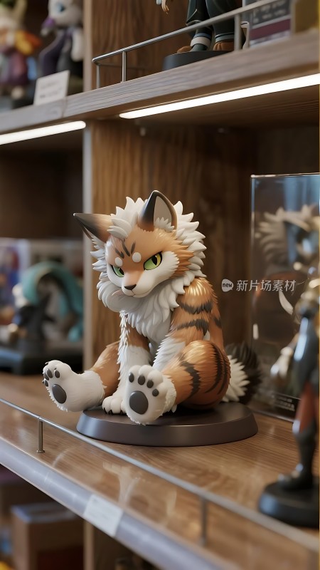 可爱猫咪摆件展示