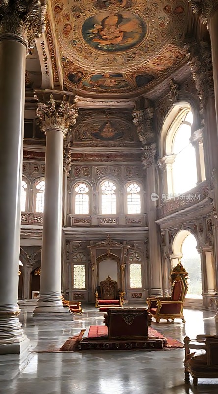 金色穹顶下的宏伟宫殿