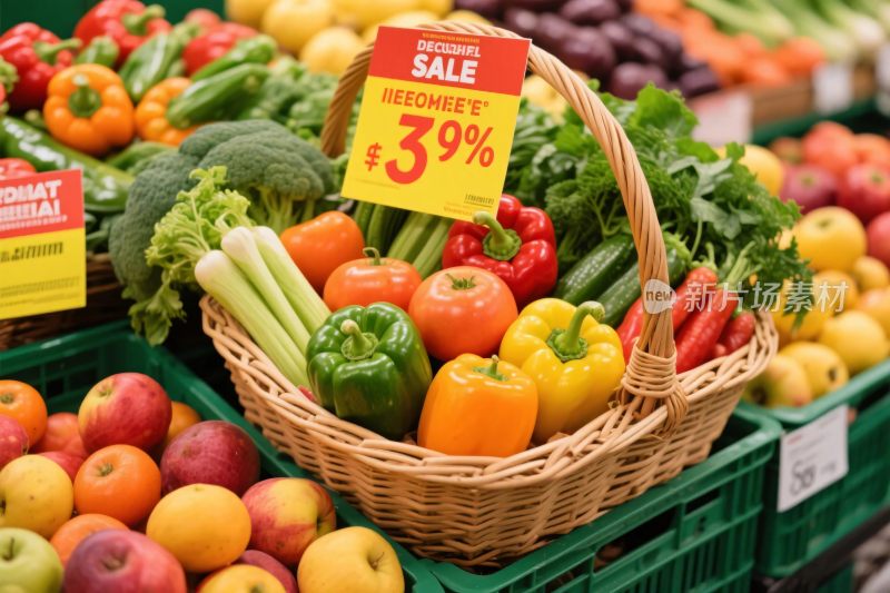 超市果蔬促销陈列