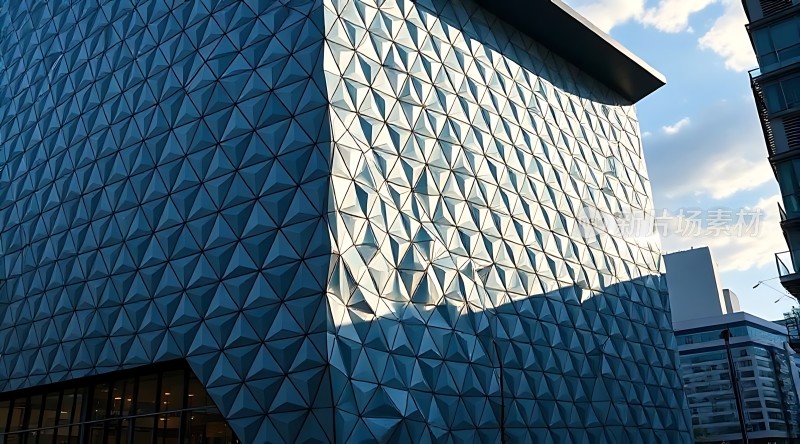 现代建筑几何外观