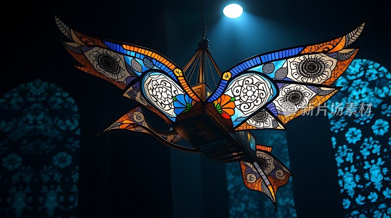 彩色玻璃艺术装置