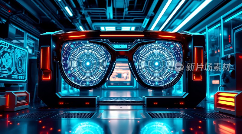 未来科技眼镜探索未知世界