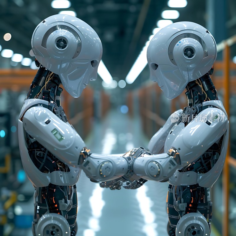 机器人握手科技感十足