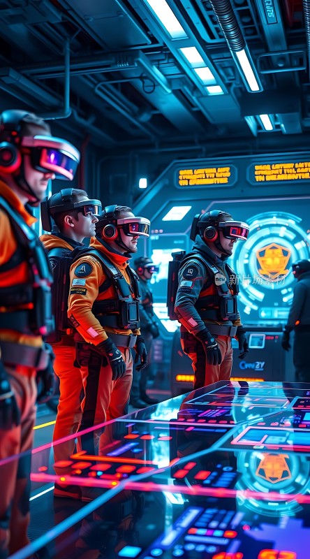 未来战士集结科技感十足的场景