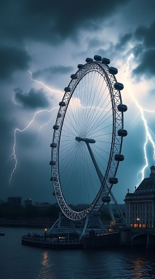 伦敦眼与闪电风暴