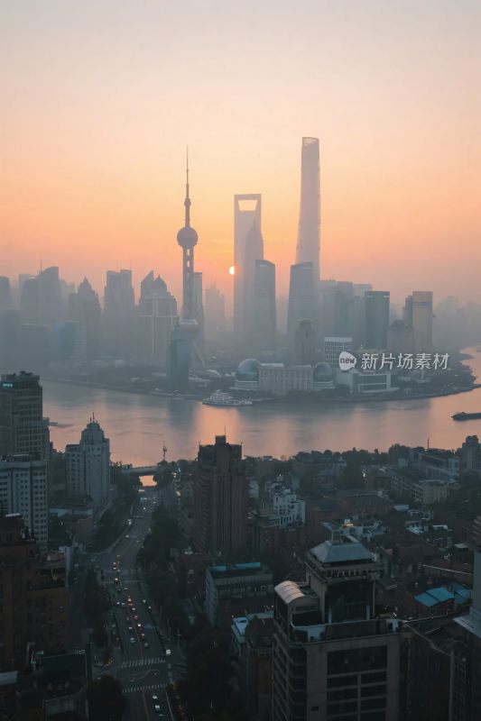 上海城市建筑全景