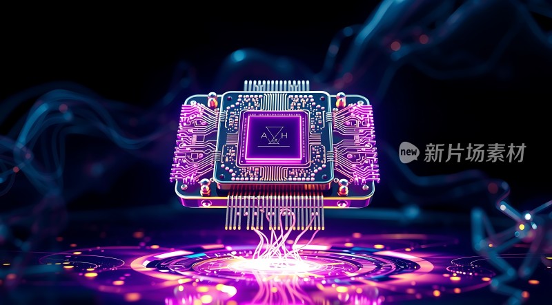 新片场素材芯片科技感