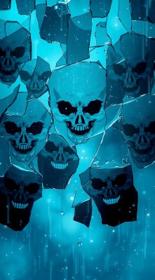 破碎玻璃中的骷髅世界 破碎玻璃中的骷髅世界