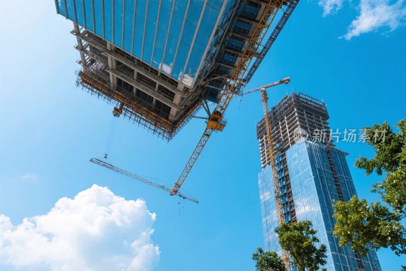 建筑施工工地场景